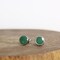 Green Stud Earrings - Malachite Earrings - Malachite Jewelry product 2